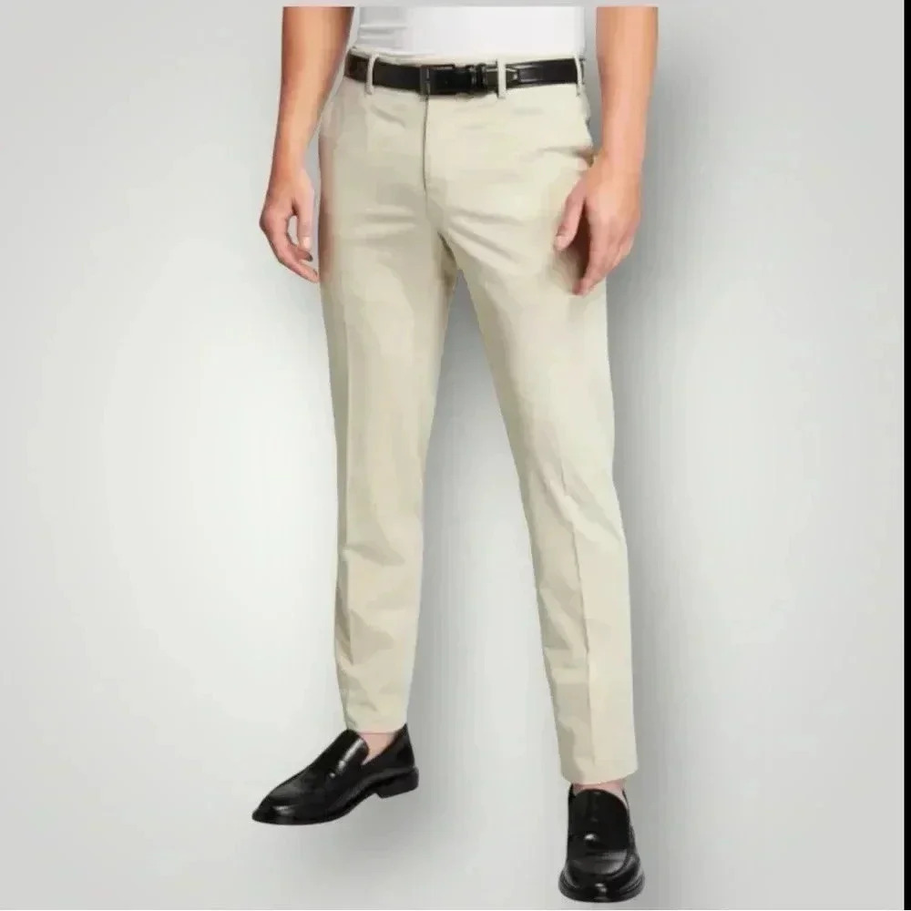 PT Torino Slim-Fit Silk-Blend SilkOchino Trousers Sz 52/36 Made‎ in Italy